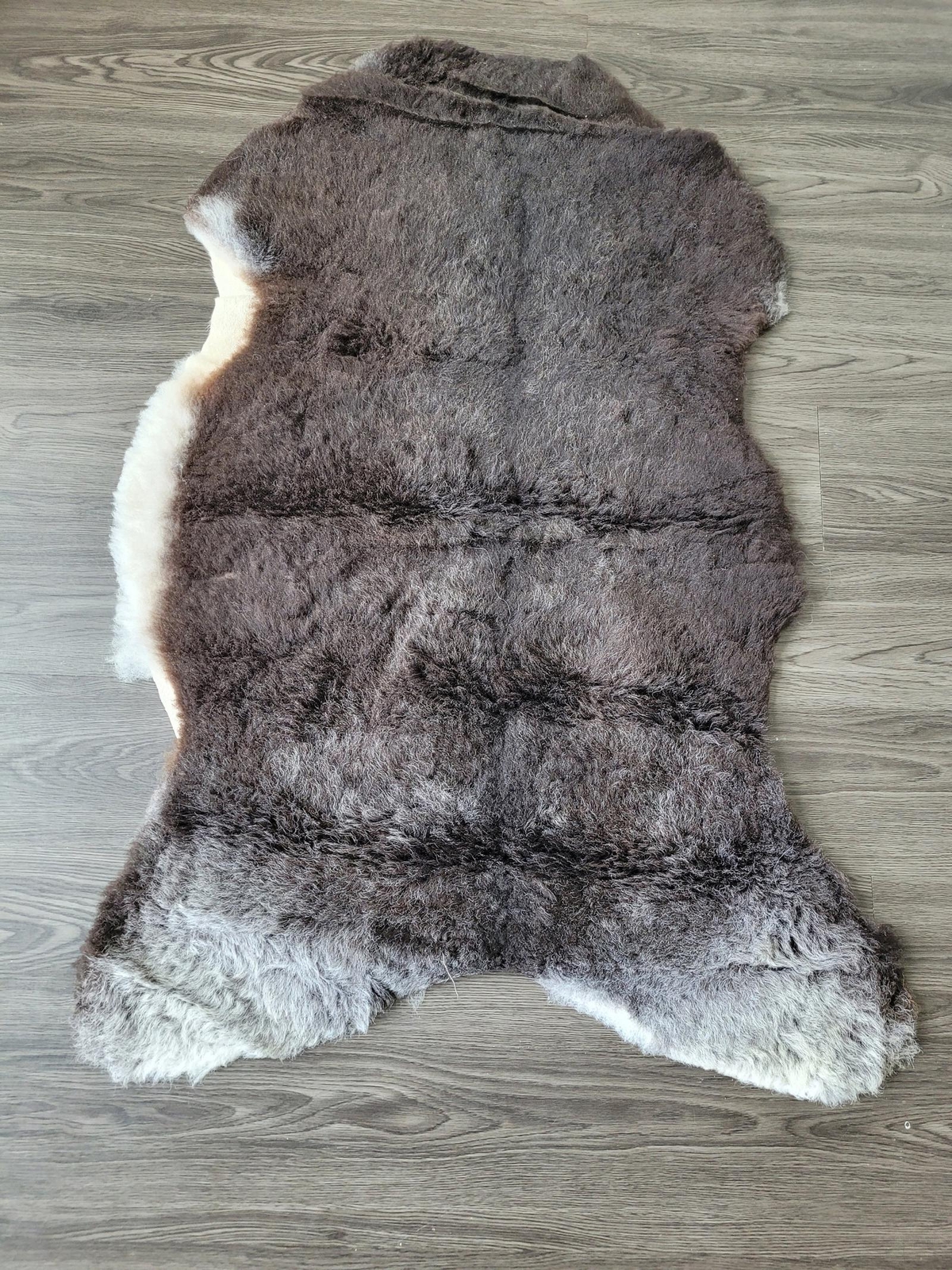 Sheepskin rug, soft Dense wool rare color 100% natural #B671