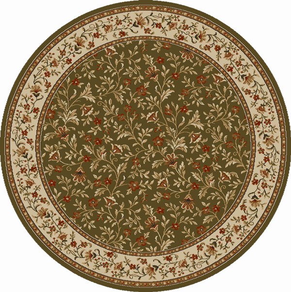 6 Round Radici Persien Italian Border 1593 Area Rug – Approx 5′ 3″