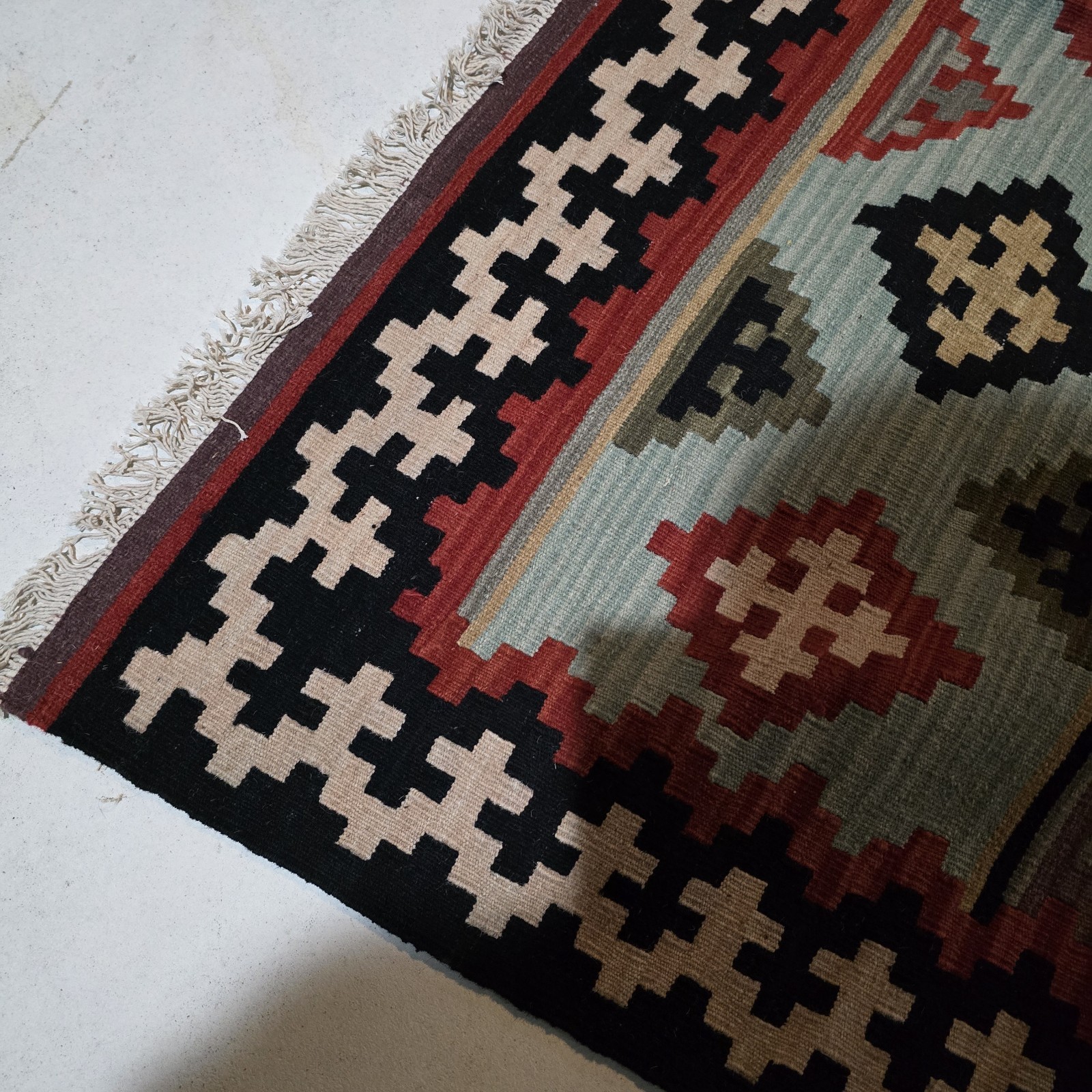 Kilim Kelim Genuine Handmade Oriental Rug 100% Wool Pile Flat Weave 9.5′ x 13.5′