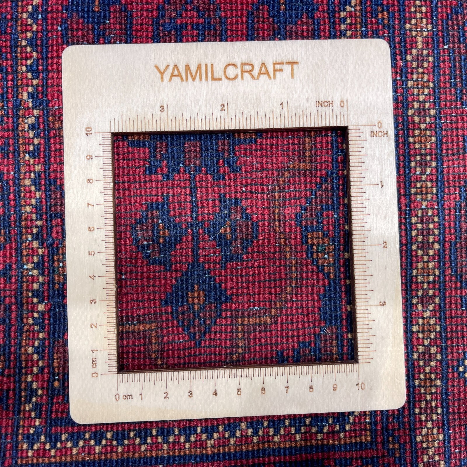 Handmade (3’3″ x 5’0″) Red Bakhtiari Afghan Khal Mohammadi Root Dye Wool Rug