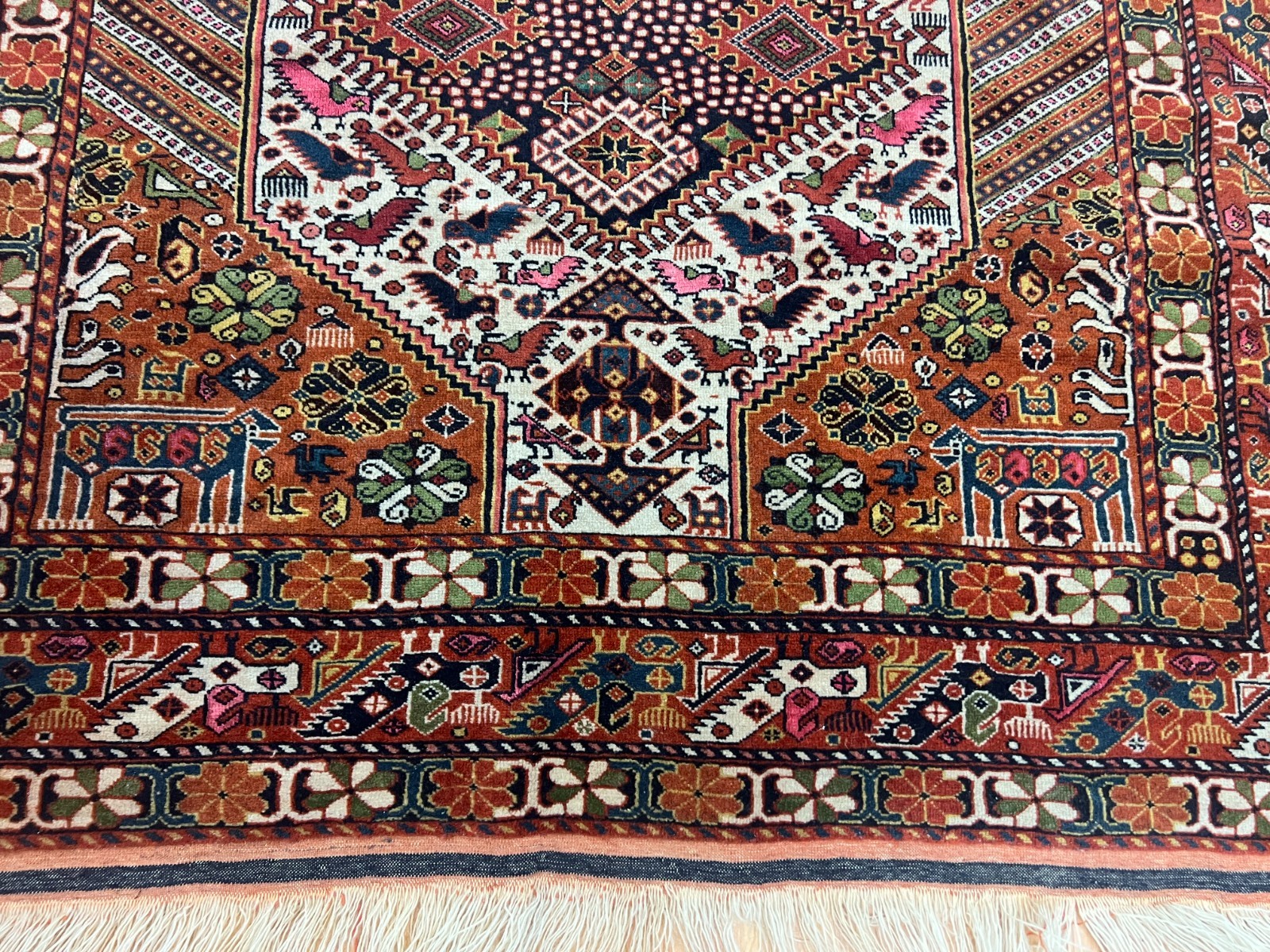 4’3″ x 6’6″ Turkeman Oriental Rug – 1950s – Hand Made – Full Pile – 100% Wool