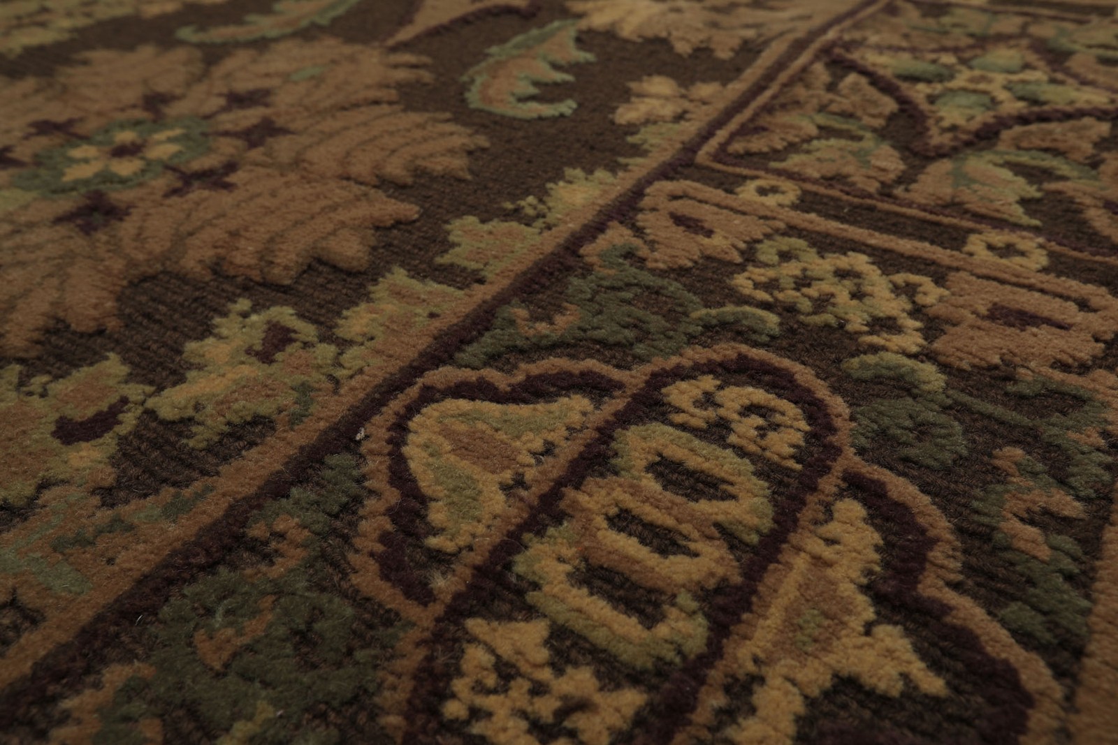 8’10″x12’02” Asmara Hand Knotted Wool French Aubusson Savonnerie Embossed Rug