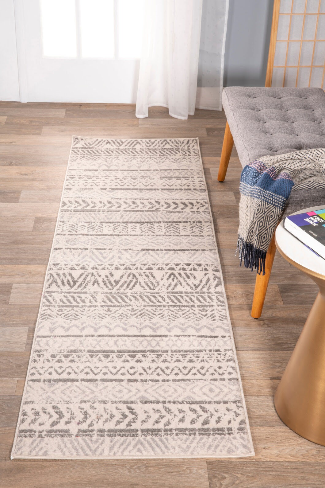 Rugshop Runner Rugs 2×10 Geometric Distressed Bohemian Hallway Rug Kitchen Rugs