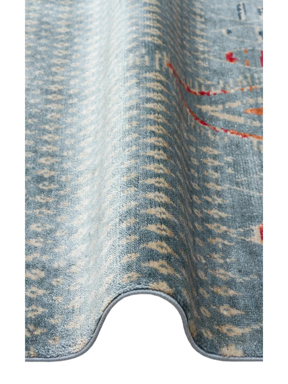 Modern Oushak Carnaval Rug 200 x 29 6.6 ft x 9.5 ft Vegan Silk 168k Knot Densit