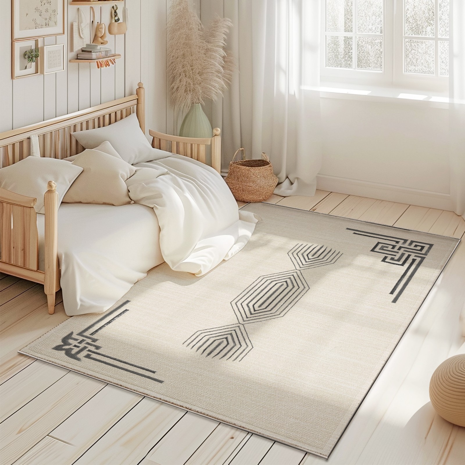 Modern Abstract Contemporary Carpet Area Rug for Living Room