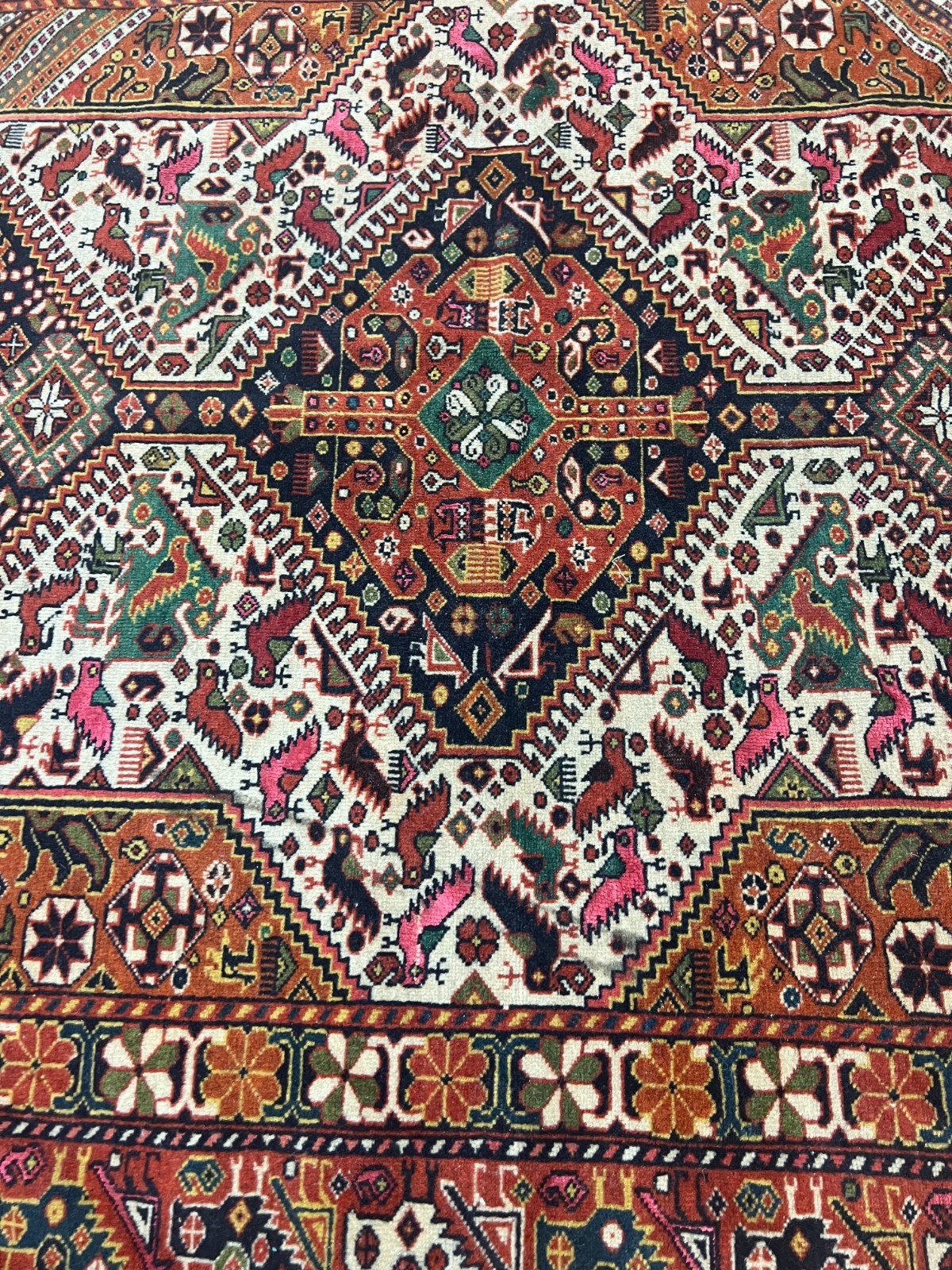 4’3″ x 6’6″ Turkeman Oriental Rug – 1950s – Hand Made – Full Pile – 100% Wool