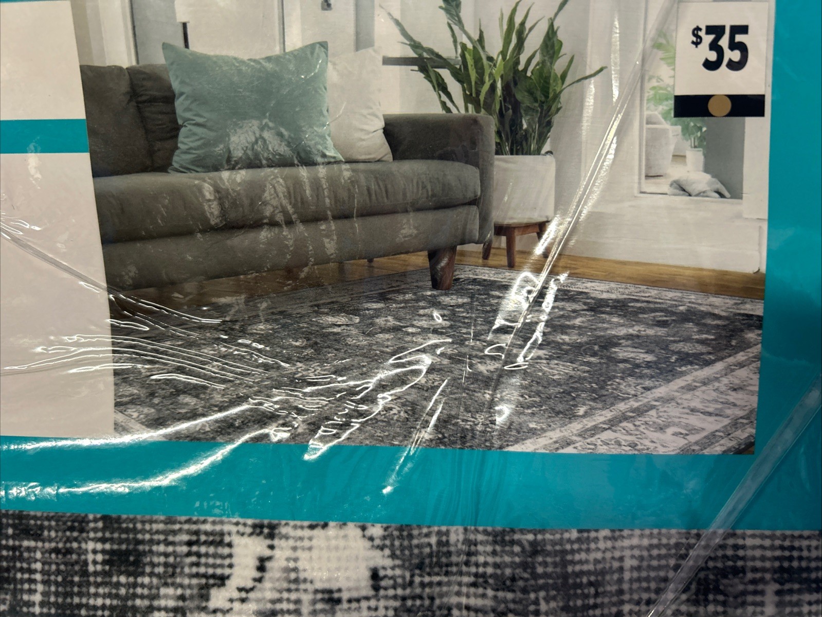 Comfort Bay Area Rug Machine Washable 5FT X 7ft Opalescent