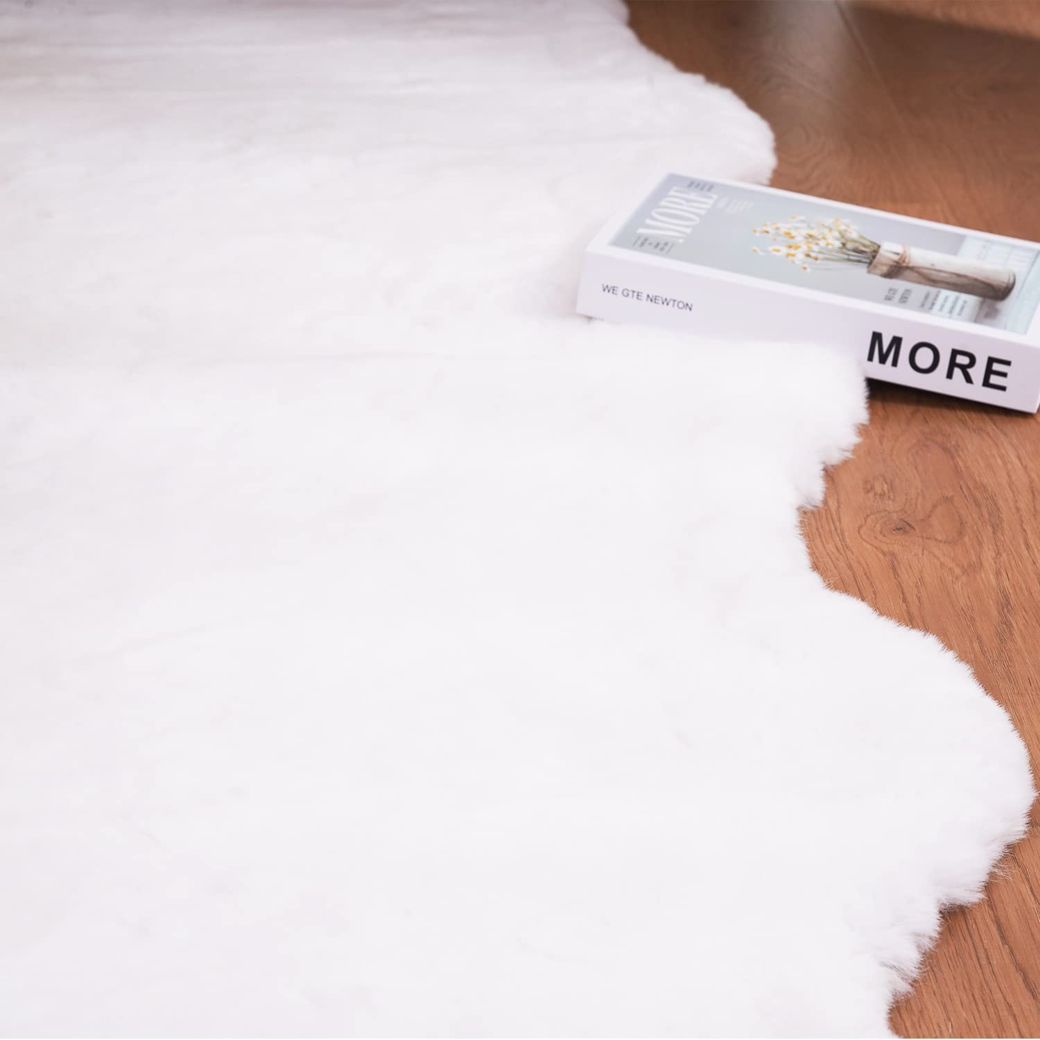 Soft Faux Sheepskin Fur Rug 2×4 White Fluffy Rug Bedside Rug Plush Rug Shag Nurs