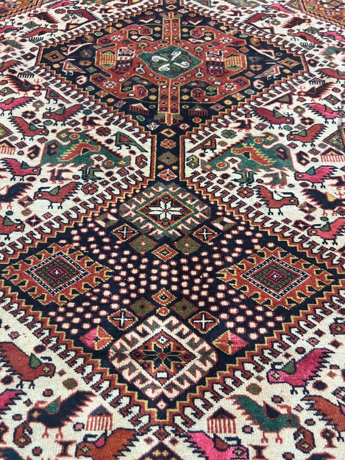 4’3″ x 6’6″ Turkeman Oriental Rug – 1950s – Hand Made – Full Pile – 100% Wool