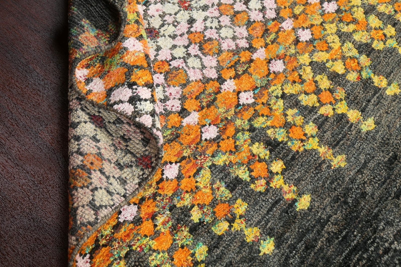 Stylish Abstract Luxury Hand-Knotted Wool Moroccan for Bedroom 5×8 ft