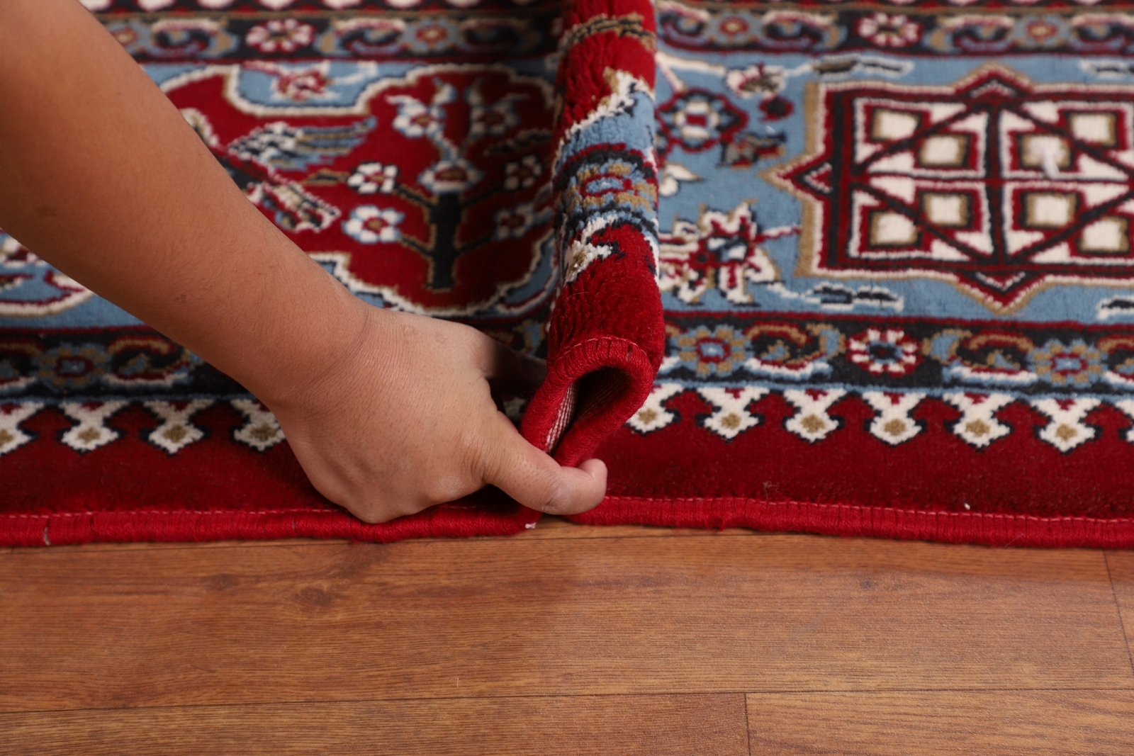 Living Room Turkish Floral Red 10×13 ft Area Rug Soft Pile Carpet