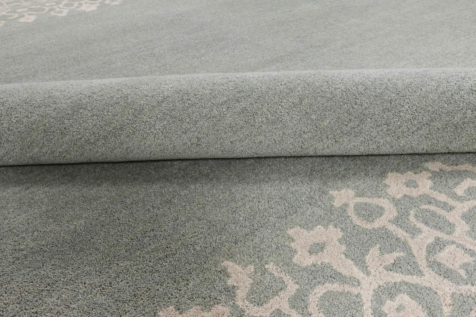 Hand Tufted Porcelain Blue Handmade 100% Wool Modern Area Rugs & carpet