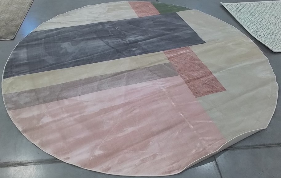 IVORY/CHARCOAL 9′-0″ x 9′-0″ Back Stain Rug, Reduced Price 1172806218 ORW300A-9R