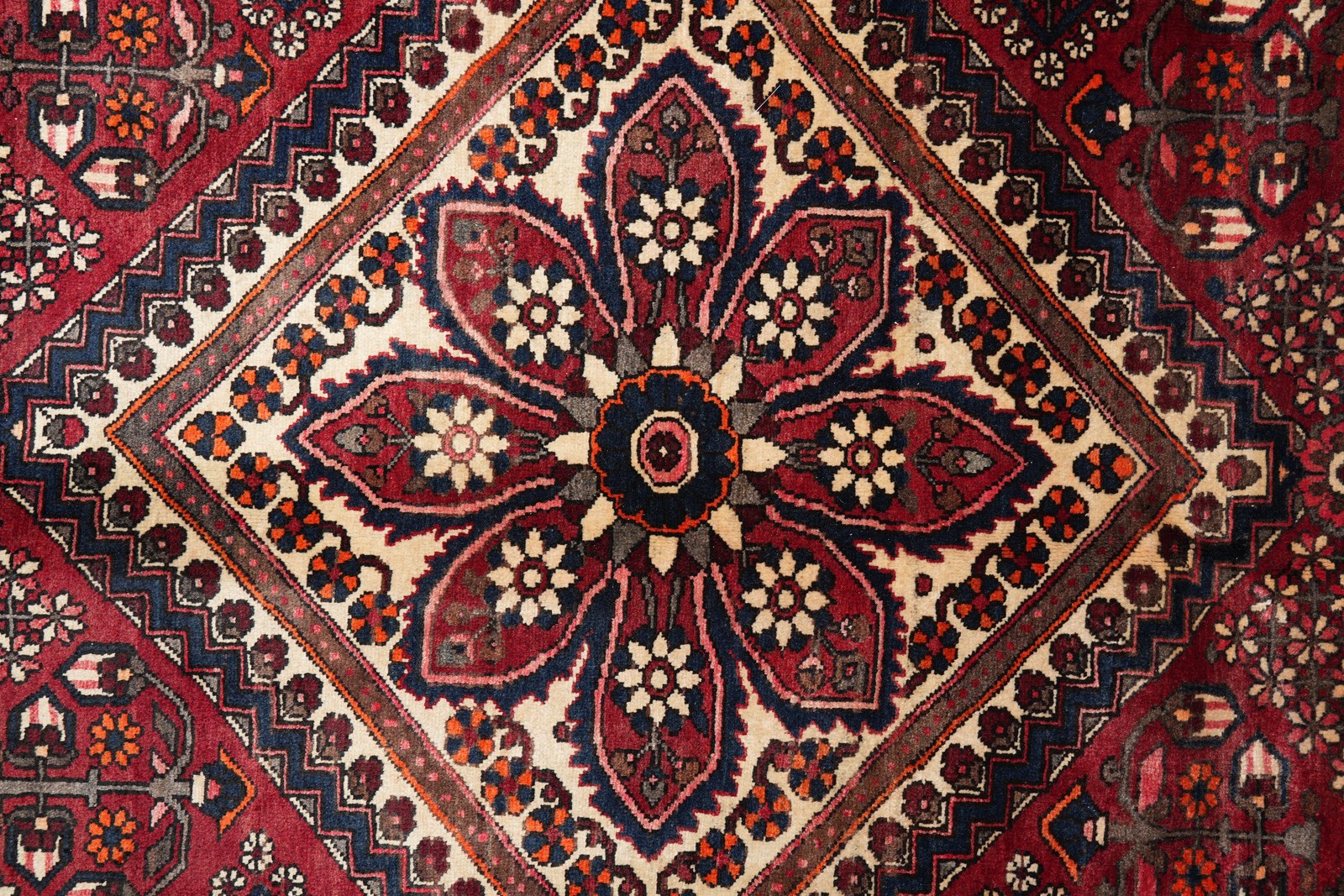 9 x 12.9 Semi-Antique Perrsian Joshagaan Rug #F-6994