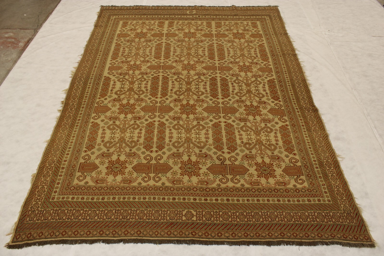 10’0″ x 14’0″ ft. Afghan Sumak Design Hand Knotted Oriental Wool Area Rug