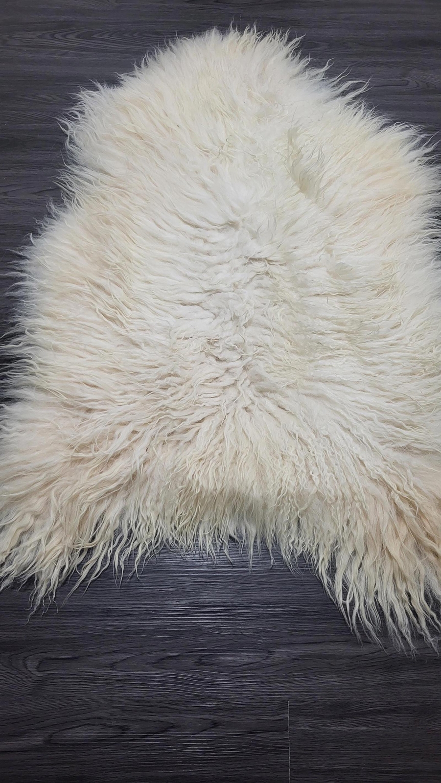 Beige Sheepskin rug,Sheepskin Dense wool rare color 100% natural #B104
