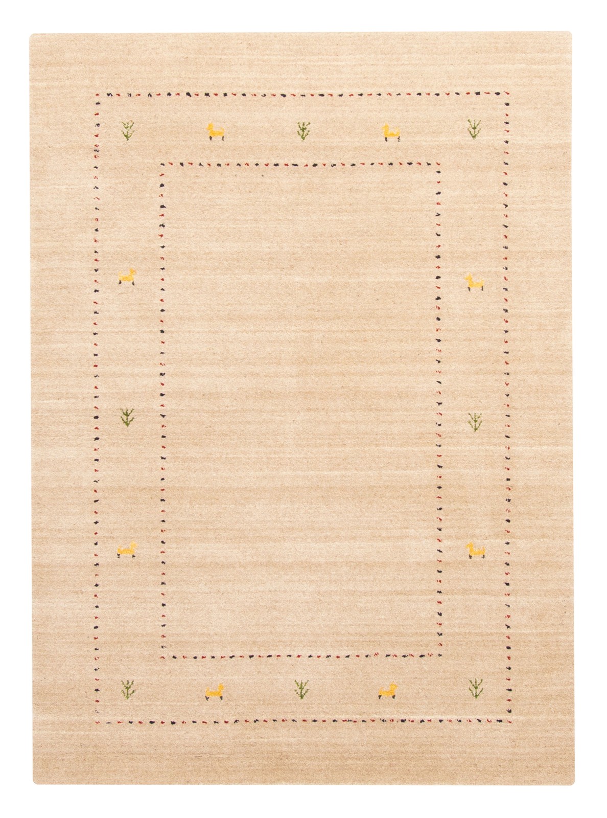Hand loomed Area Rug 4’1″ x 5’8″ Traditional Wool Oriental Carpet