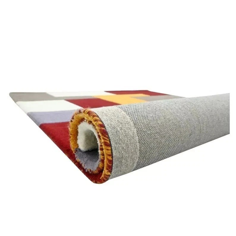 Hand-Tufted Wool Modern Geometric Rug 9×12 ft – Design, Handmade Area Rug