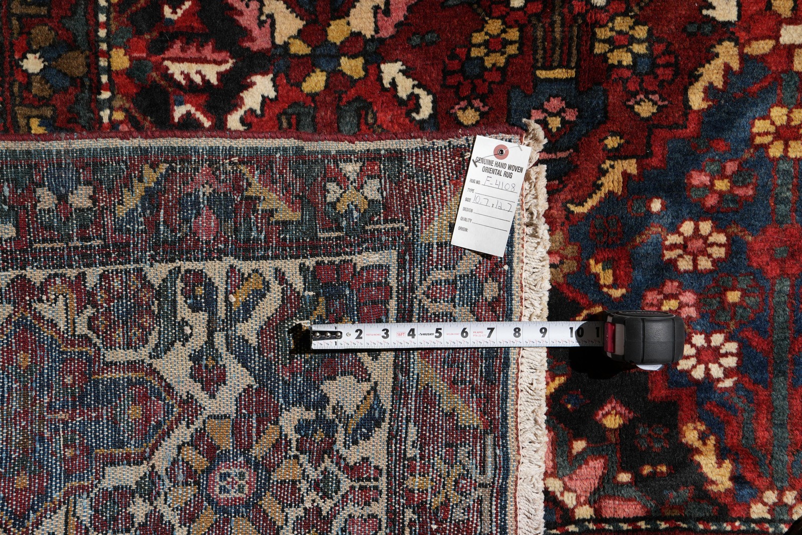 10.7 x 12.7 Tribbal Perrsian Bakhtiaar Garden Semi-Antique Rug #F-4108