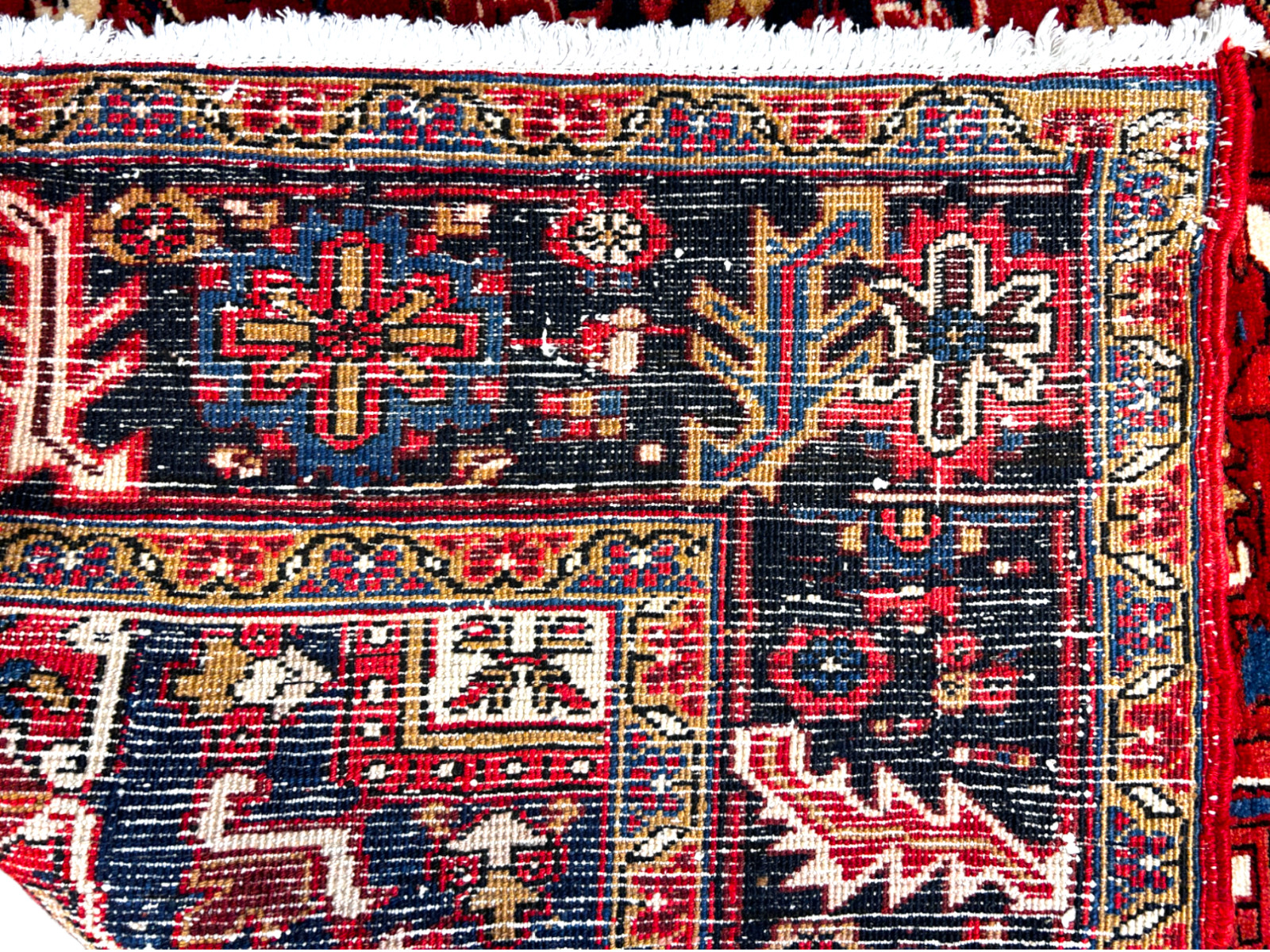 8’2″ x 11’1” Hand-Knotted 100% Wool Pile Herize Area Rug – Area Carpet