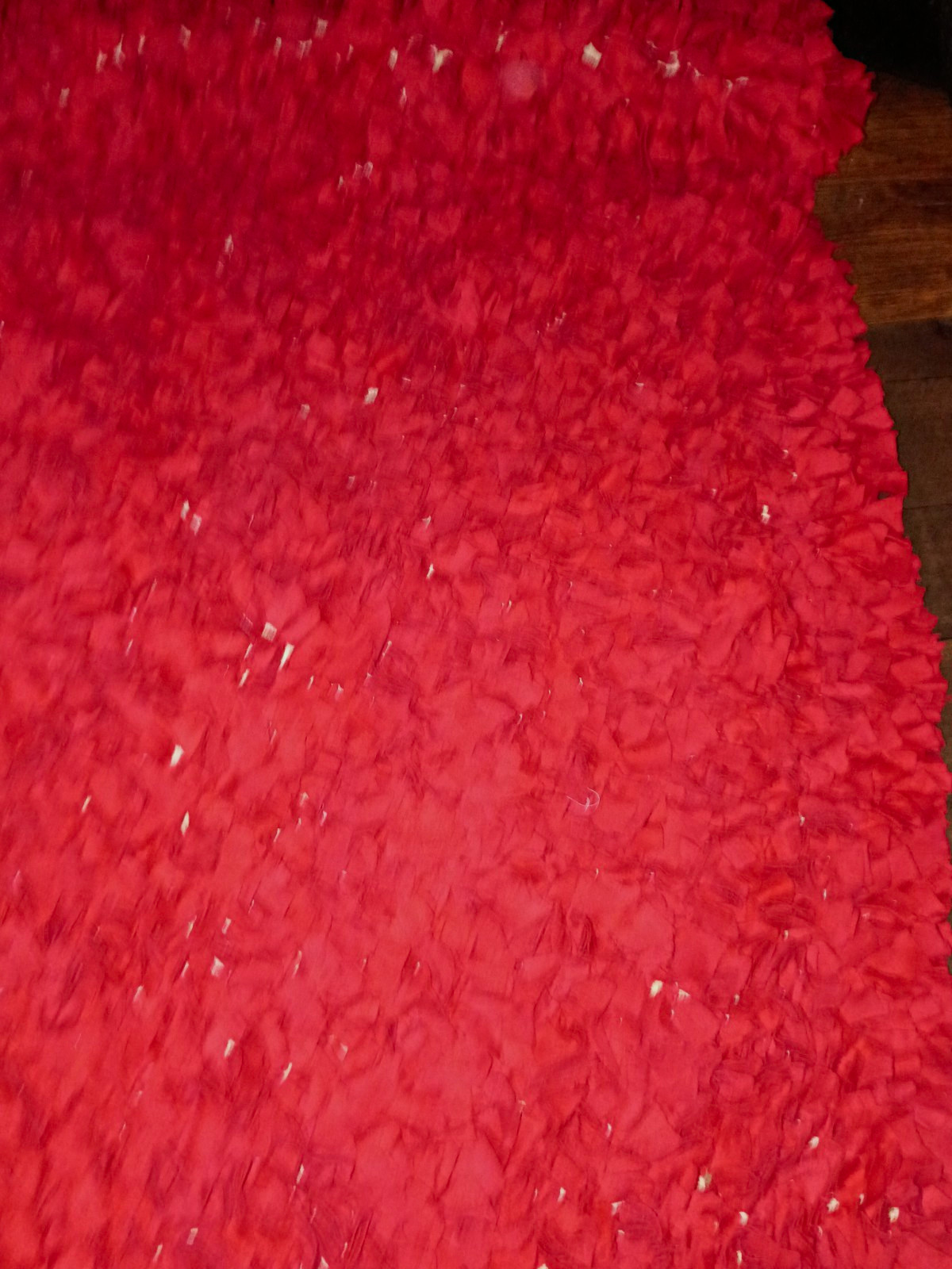 Red Solid Shag Rectangle Area Rug – Adult Home Decor Floor Carpet Mat