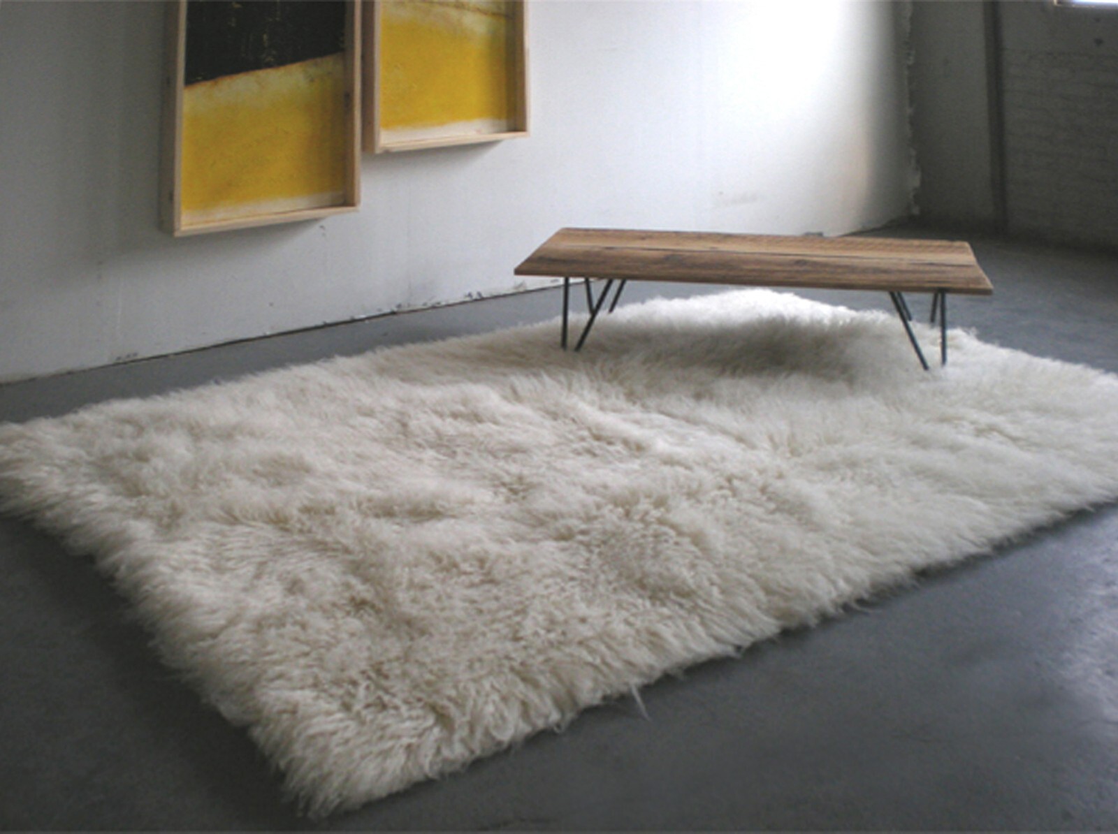 GREEK FLOKATI RUGS | SUPER THICK 3.5″ SHAG PILE | OFF WHITE SHAGGY WOOL AREA RUG