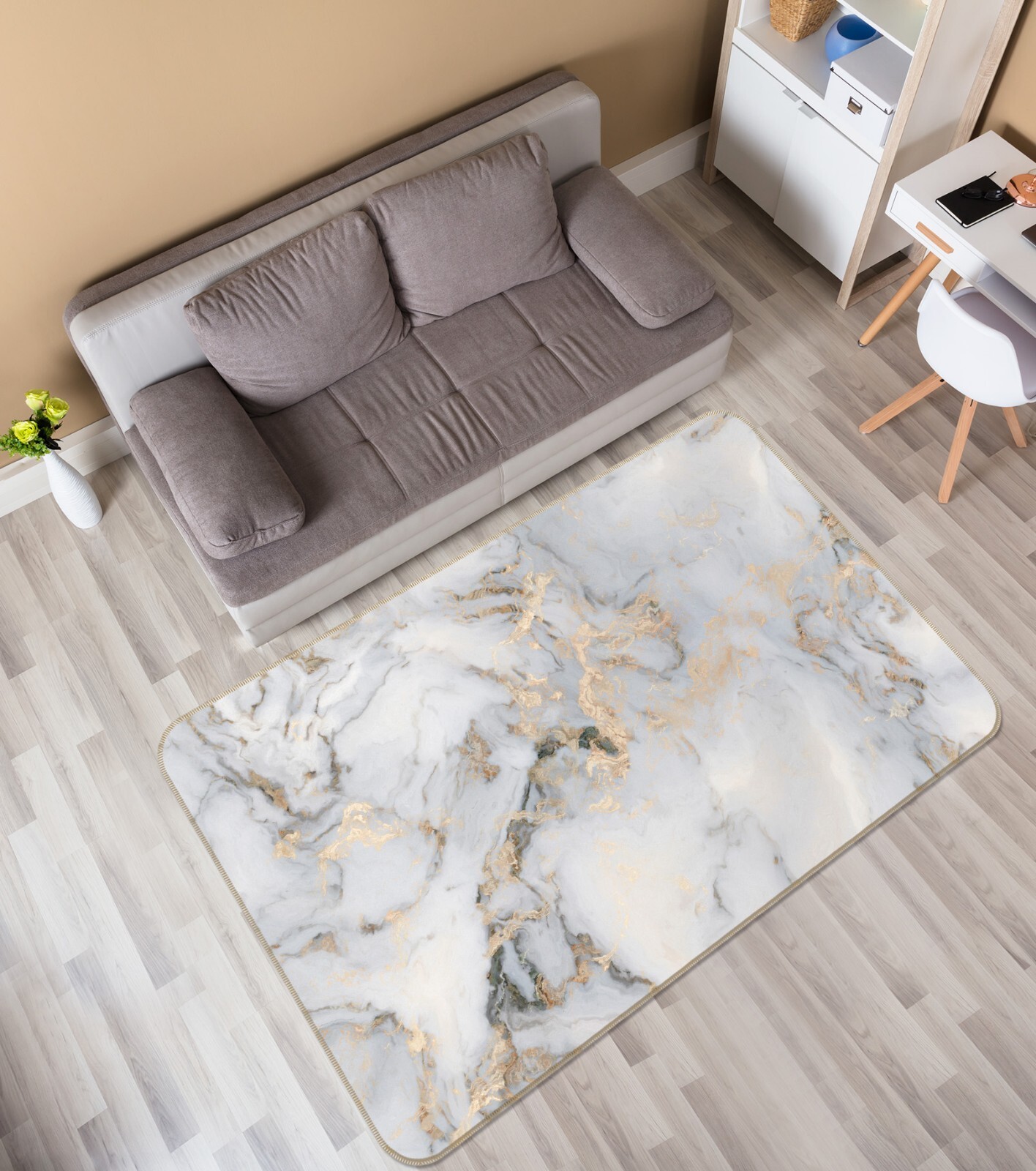 3D Simple Gray Texture ZHUA623 Game Non Slip Rug Mat Photo Carpet Amy