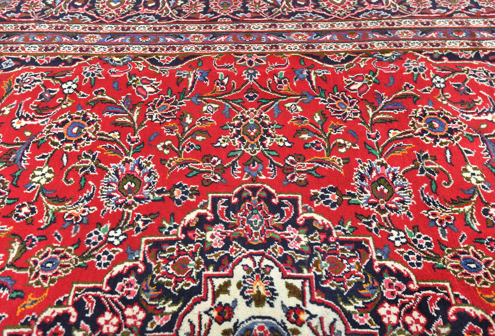 8’3X10’11 Vintage Red Oriental Rug Floral Design Home Decor Carpet