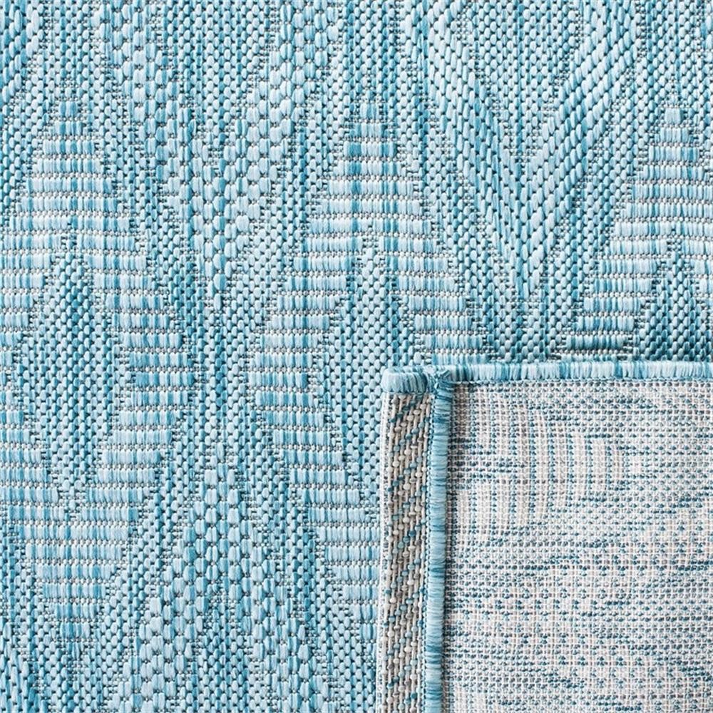 Pemberly Row Contemporary 2’3″ x 14′ Extended Hallway Runner Rug in Aqua