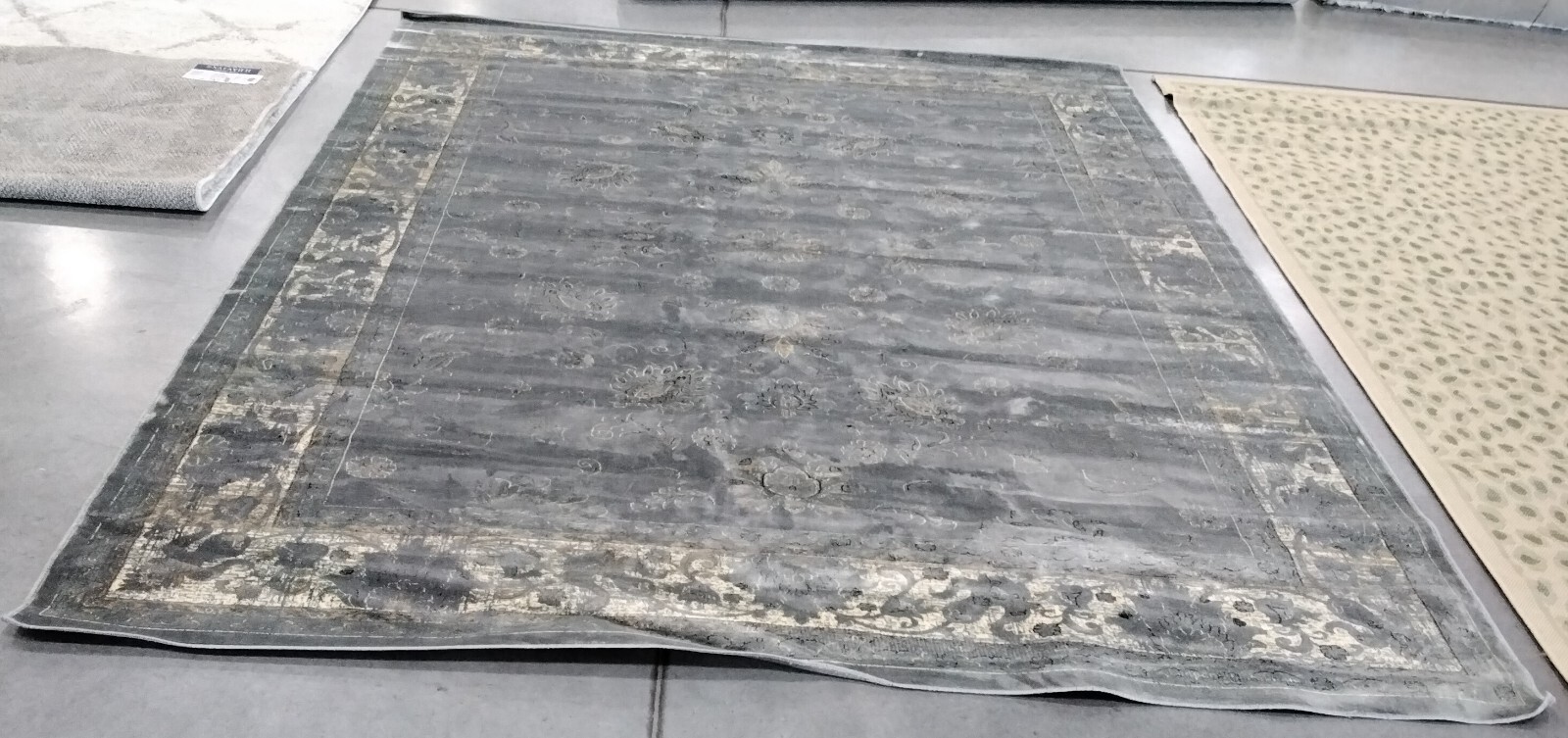 GREY / MULTI 8′ X 10′ Pressed Pile Rug, Reduced Price 1172743162 VTG117-2770-8