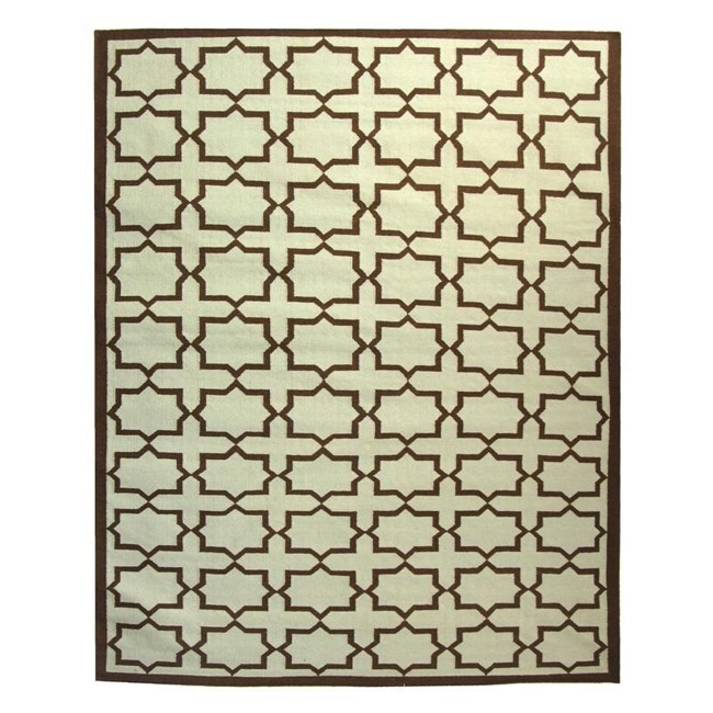 Safavieh Flat weave Light Blue Wool Area Rug 6′ x 9′