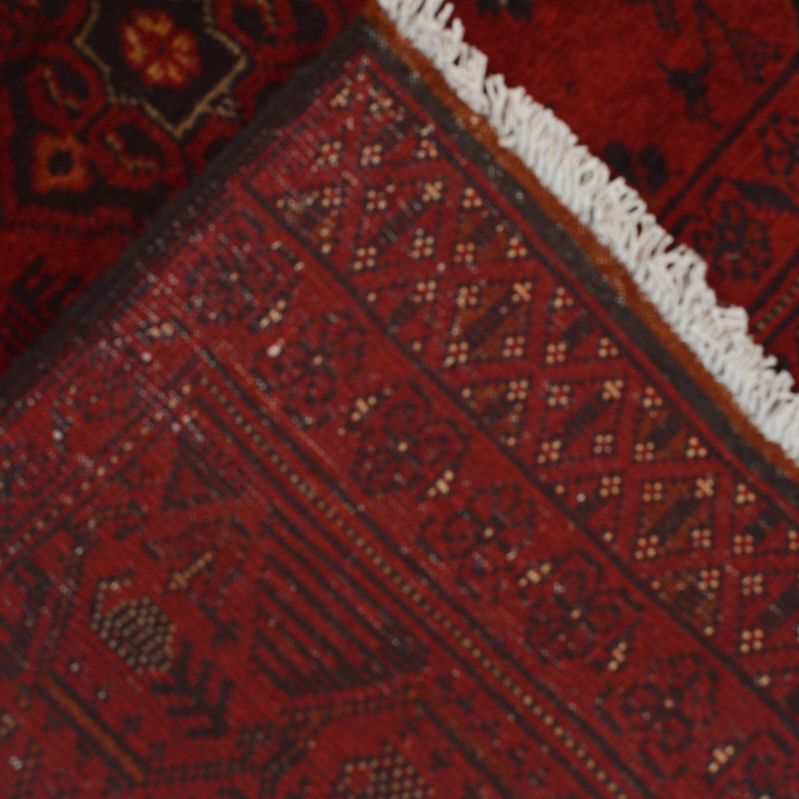 Handmade Afghan Khal Mohammadi Red Wool Office Rug 3ft 2in x 4ft 8in – G19694