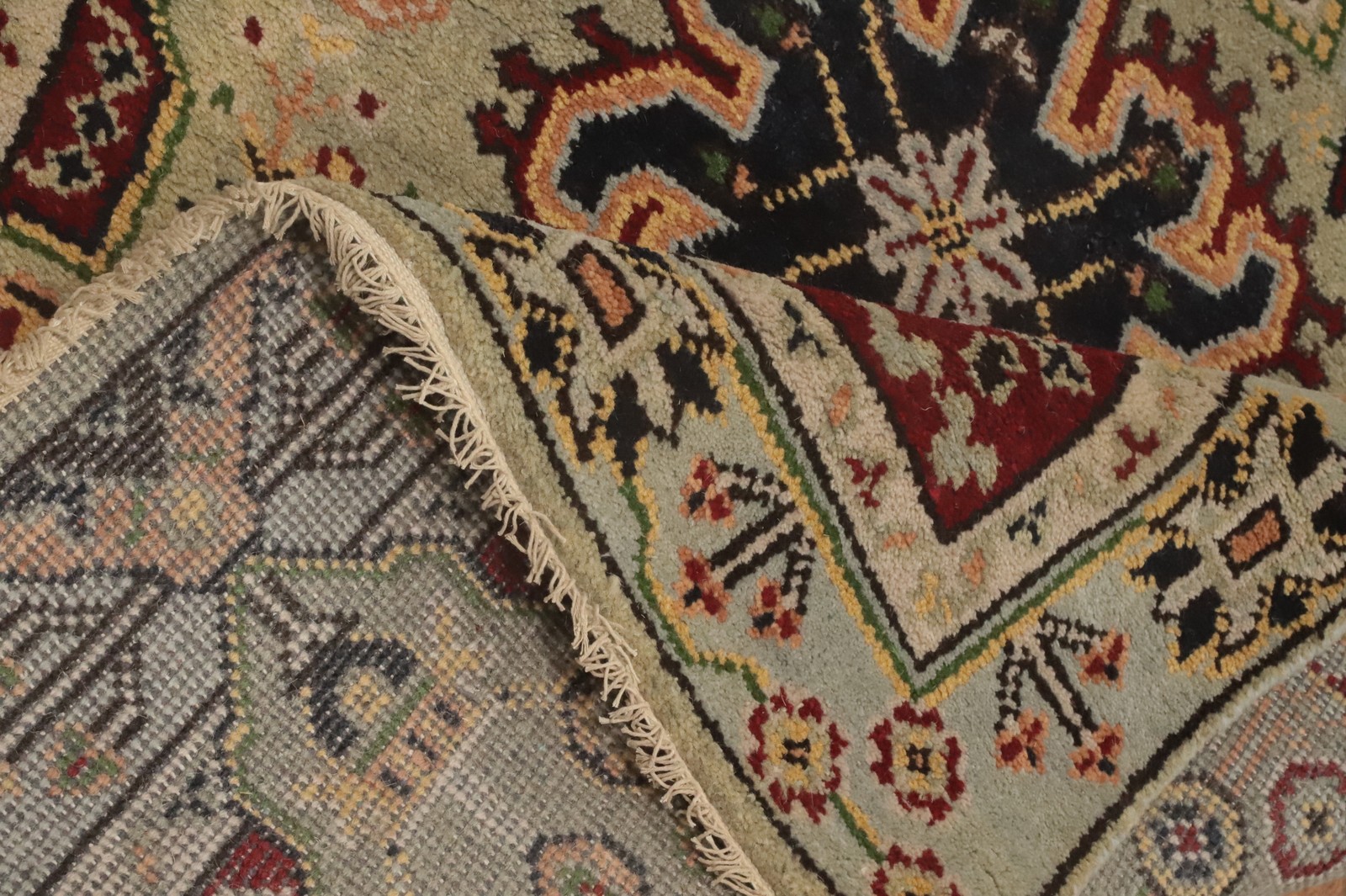 Geometric Kazak Indian Accent Rug 4×6 ft Hand-knotted Wool Oriental Carpet