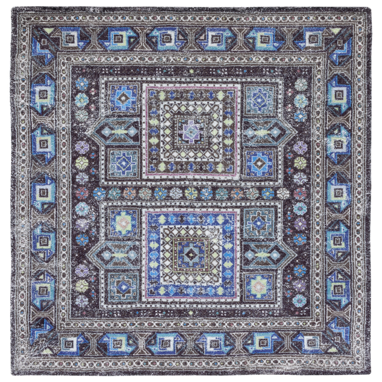 SAFAVIEH Classic Vintage CLV205W Handmade Sage /Blue Rug