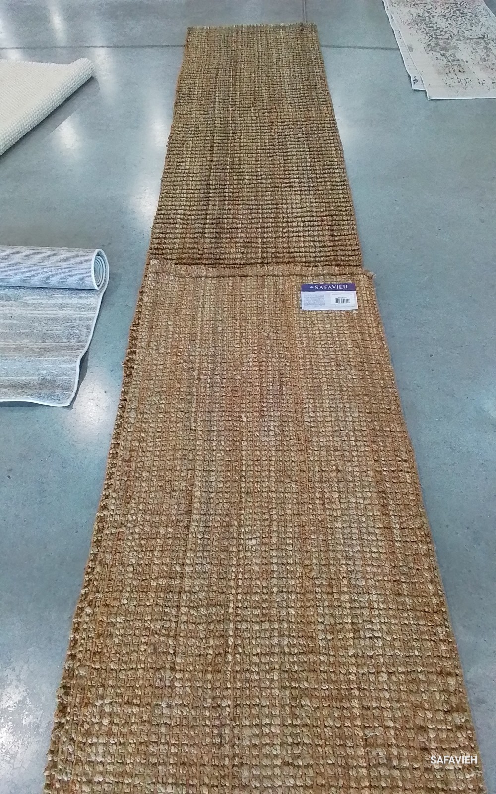 NATURAL / GREY 2′-6″ x 22′-0″ Flaw in Rug, Reduced Price 1172784922 NF447M-222