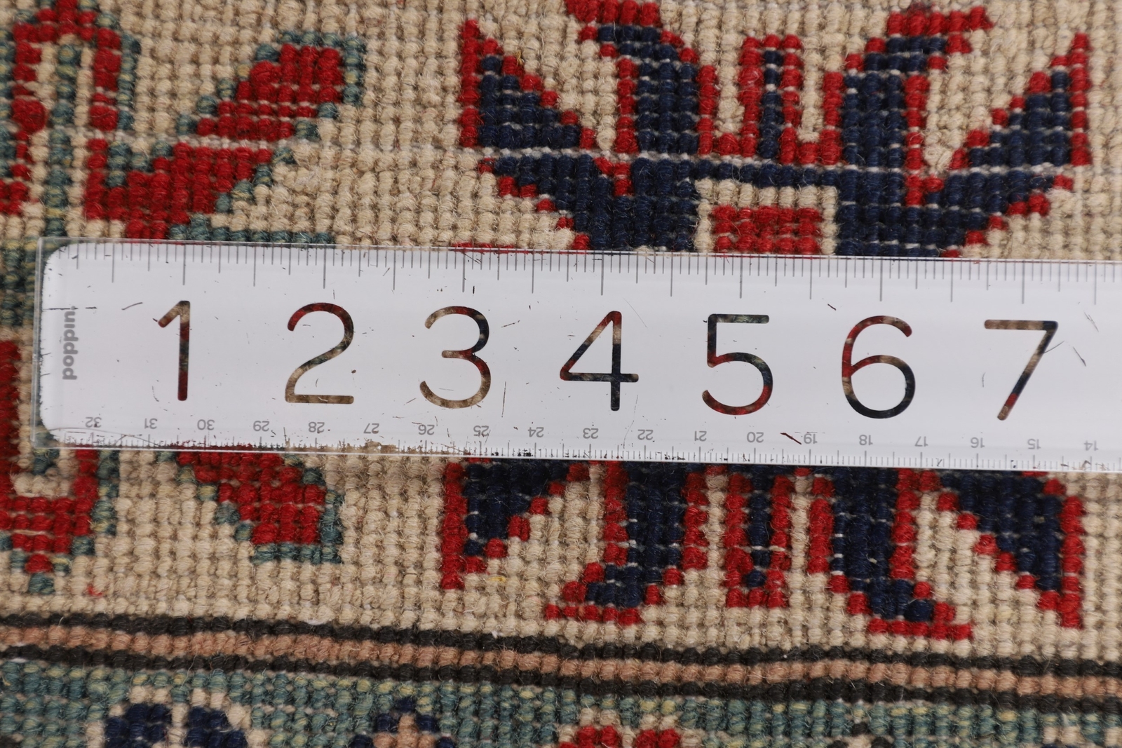 Geometric Kazak Rug Traditional Wool Art Rich Colors, Cultural Heritage 5×6 ft