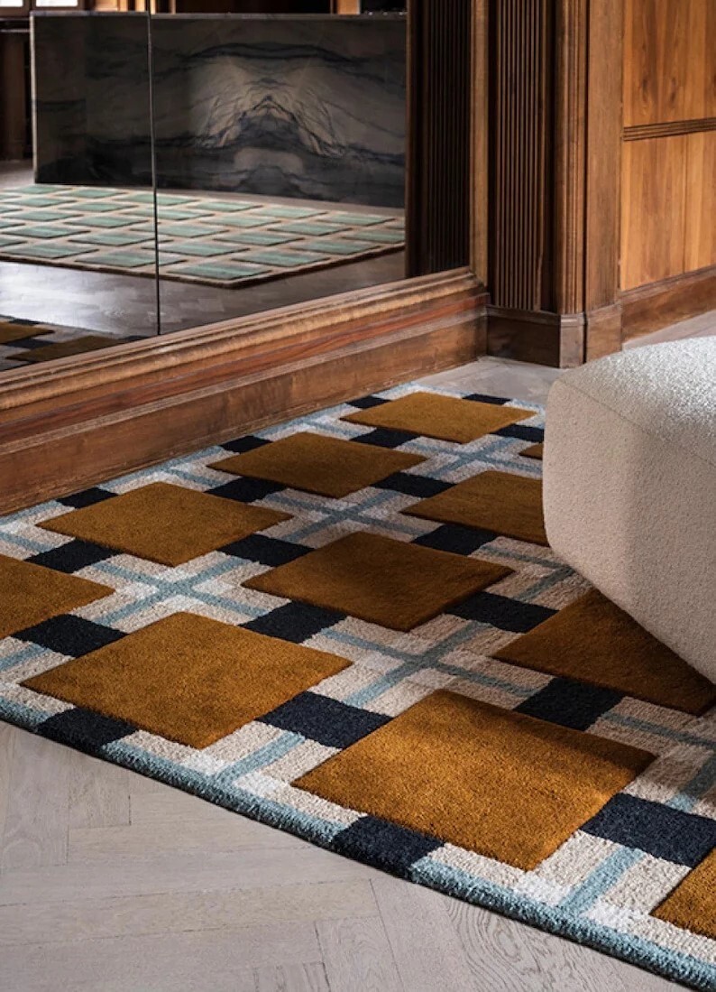 Handmade New Zealand Wool Tufted Rug 8×10 ft Rugs Carpet Home Decor Room Gift