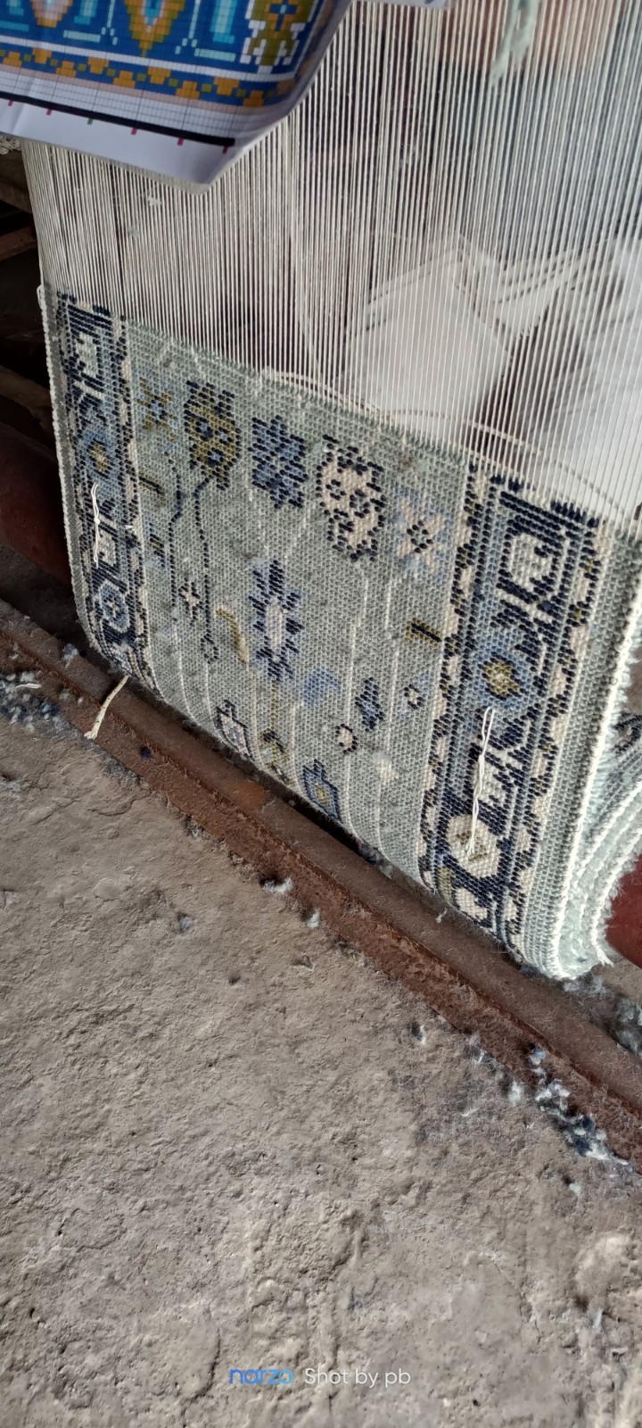 Oushak Indo Green-Blue Contemporary Hand-knotted Ethnic rugs for living area Rug