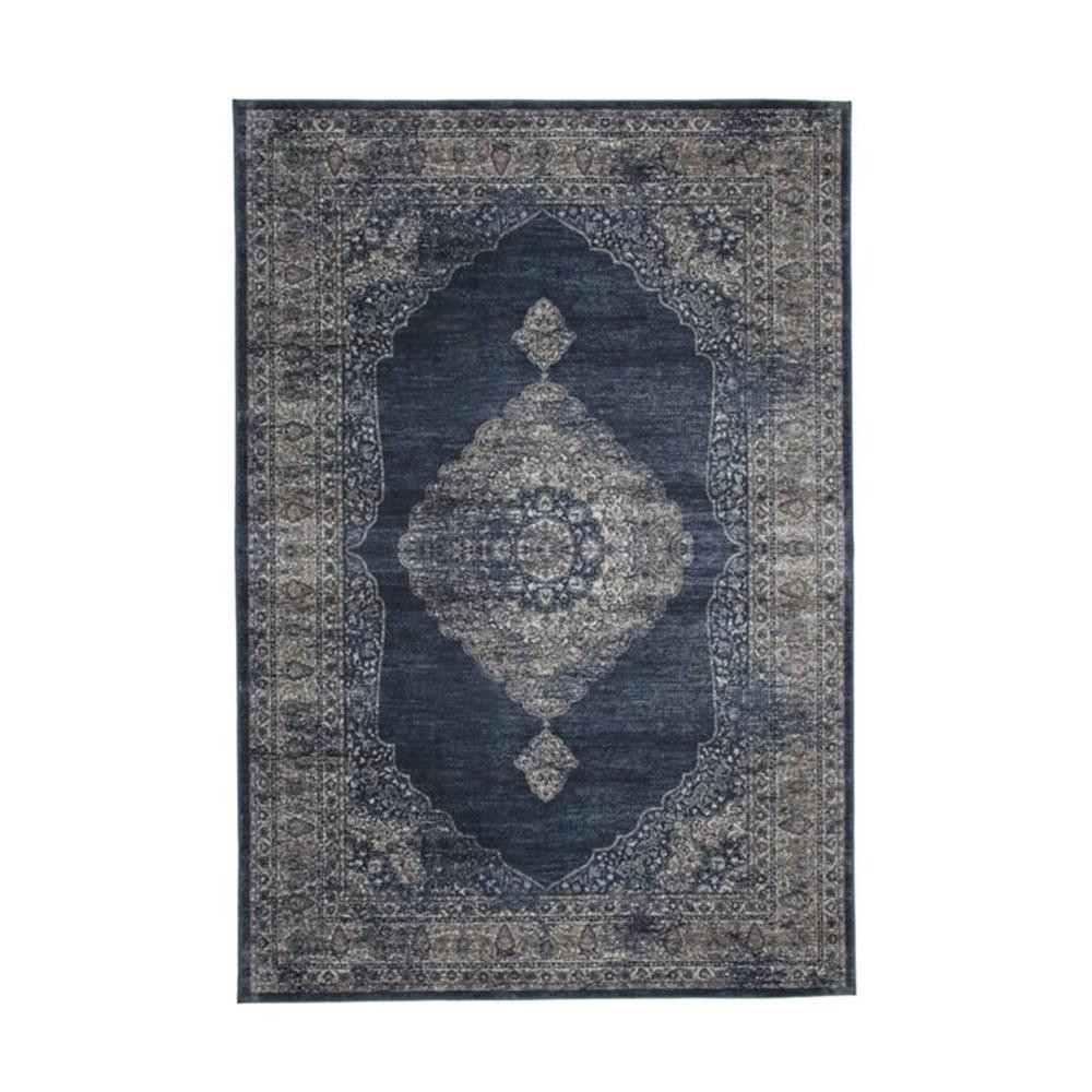 Abacasa Sonoma Navy Blue-Silver 8×11 Area Rug