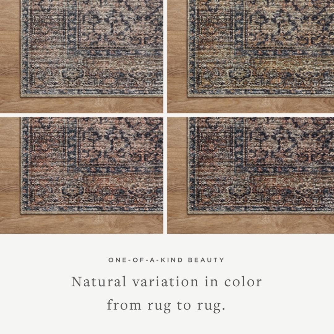 Loloi Amber Lewis Billie Collection Ink 2-6 X 7-6 Area Rug Accent Rugs For