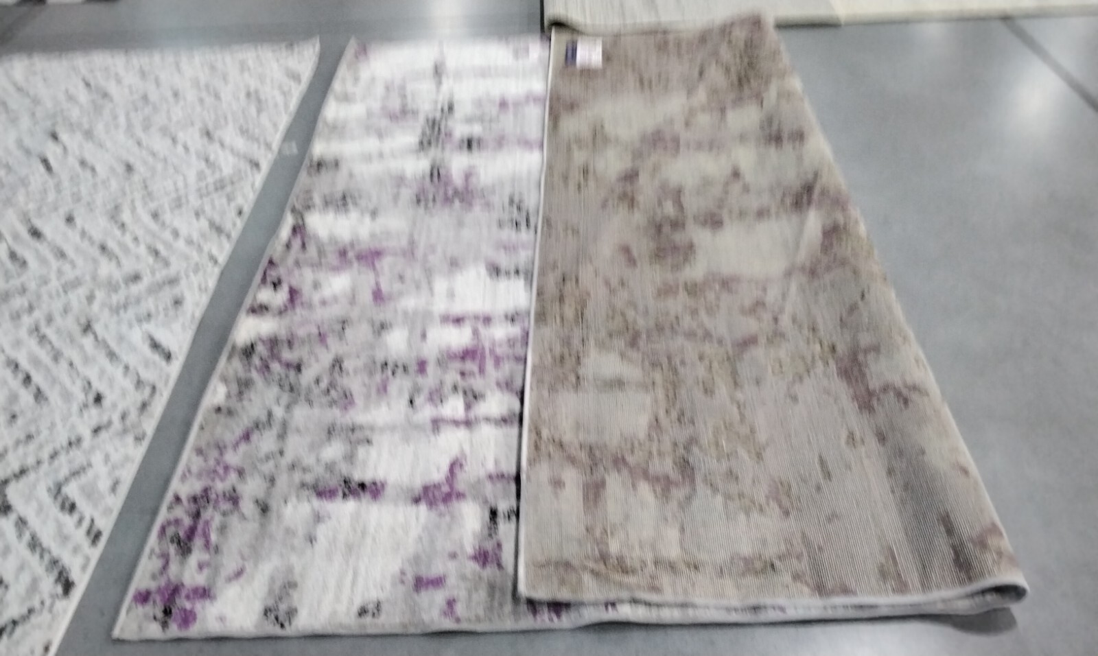 GREY / PURPLE 8′ X 8′ Square Back Stain Rug Reduced Price 1172722585 SKY193R-8SQ