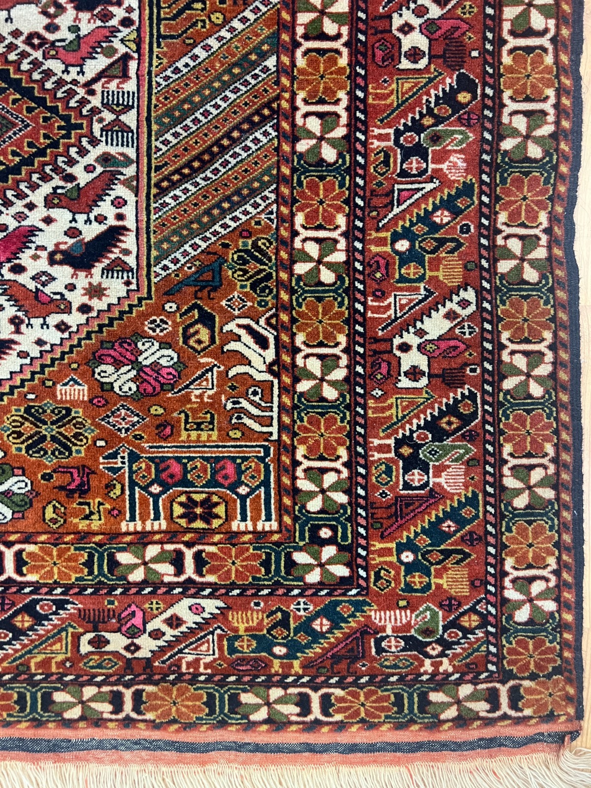 4’3″ x 6’6″ Turkeman Oriental Rug – 1950s – Hand Made – Full Pile – 100% Wool