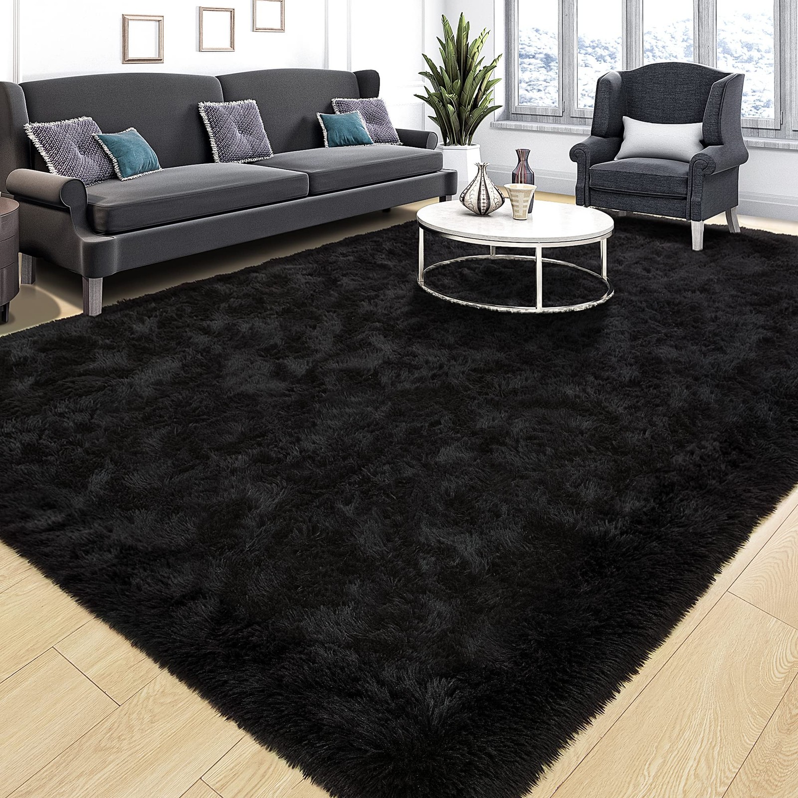 Super Soft Fluffy Rug for Bedroom, Modern Shaggy Fuzzy Rugs for Living Room, …