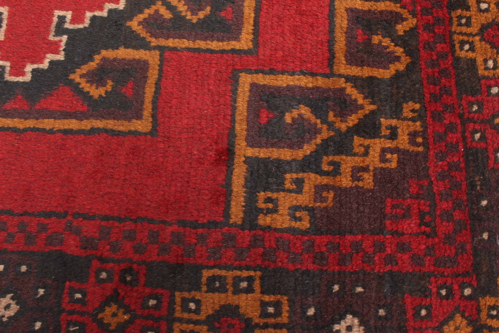 Vintage Hand-Knotted Area Rug 3’5″ x 6’9″ Traditional Oriental Wool Carpet