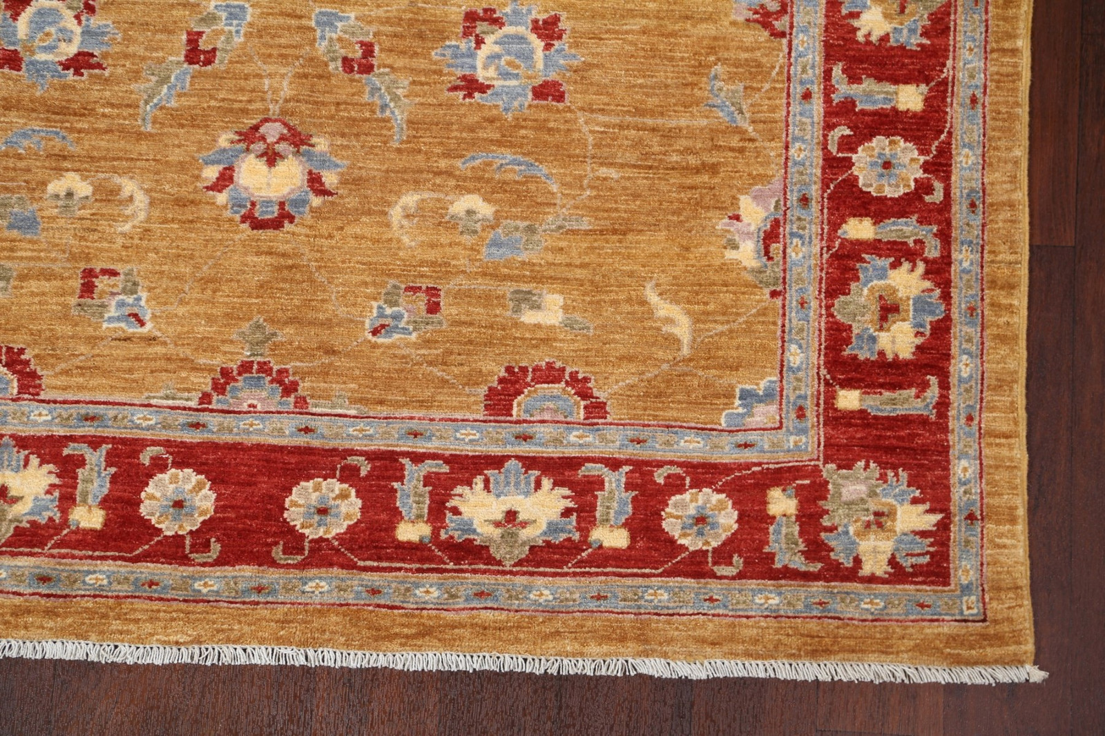 Vegetable Dye Oushak Wool Handmade Rug 5×6 ft Oriental Carpet for Bedroom
