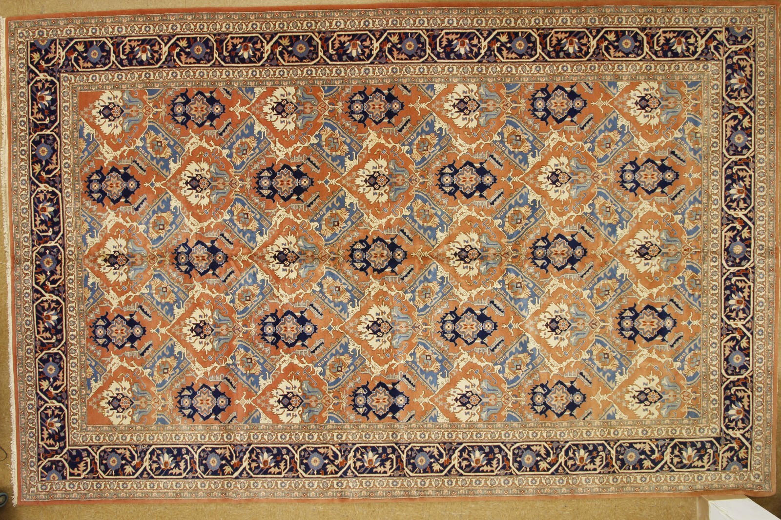 Heriz PersianDesign | 12’9″ x 19’10” Hand-Knotted Wool Rug | 1970’s | Vintage
