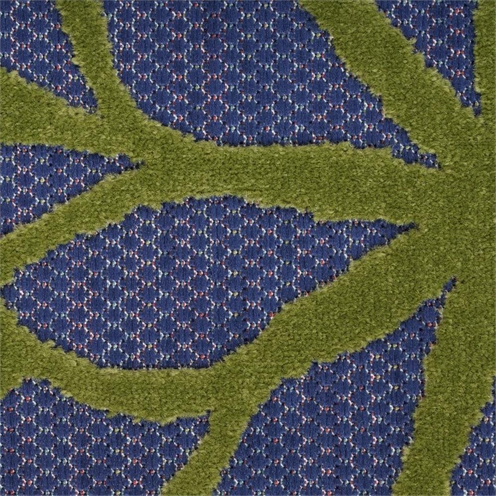 Pemberly Row Washable 42×66″ Outdoor Polypropylene Fabric Rug – Blue/Multi-Color