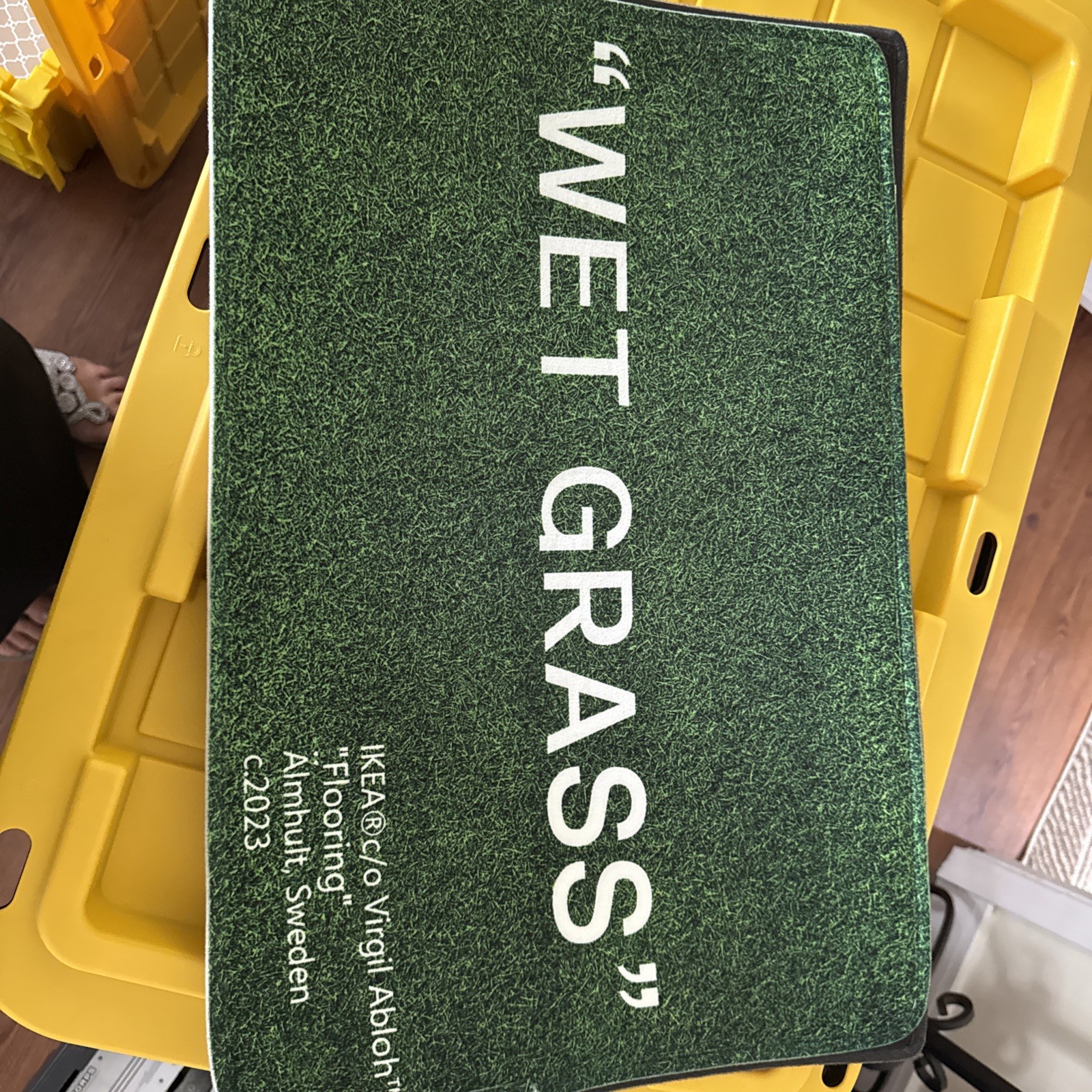 Virgil Abloh IKEA MARKERAD ‘Wet Grass’ Green Off-White After Market