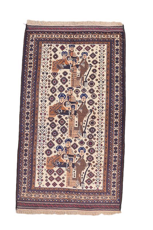 Vintage People Handmade Wool Tribal Traditional Turkish 6 x 9 Beige Area Rug
