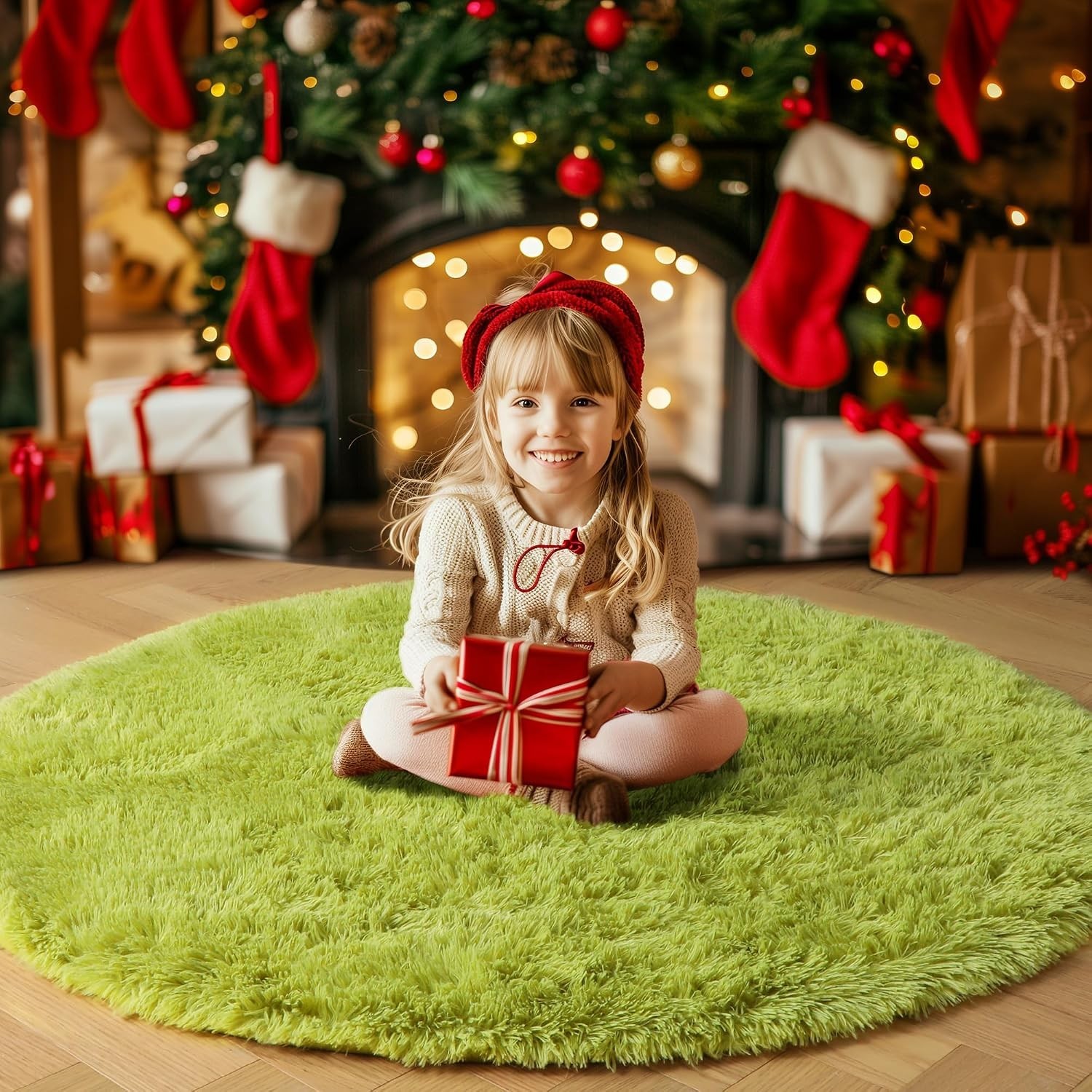 Stylish Round Rug for Indoor Spaces, Great for Housewarming & Special Occasions